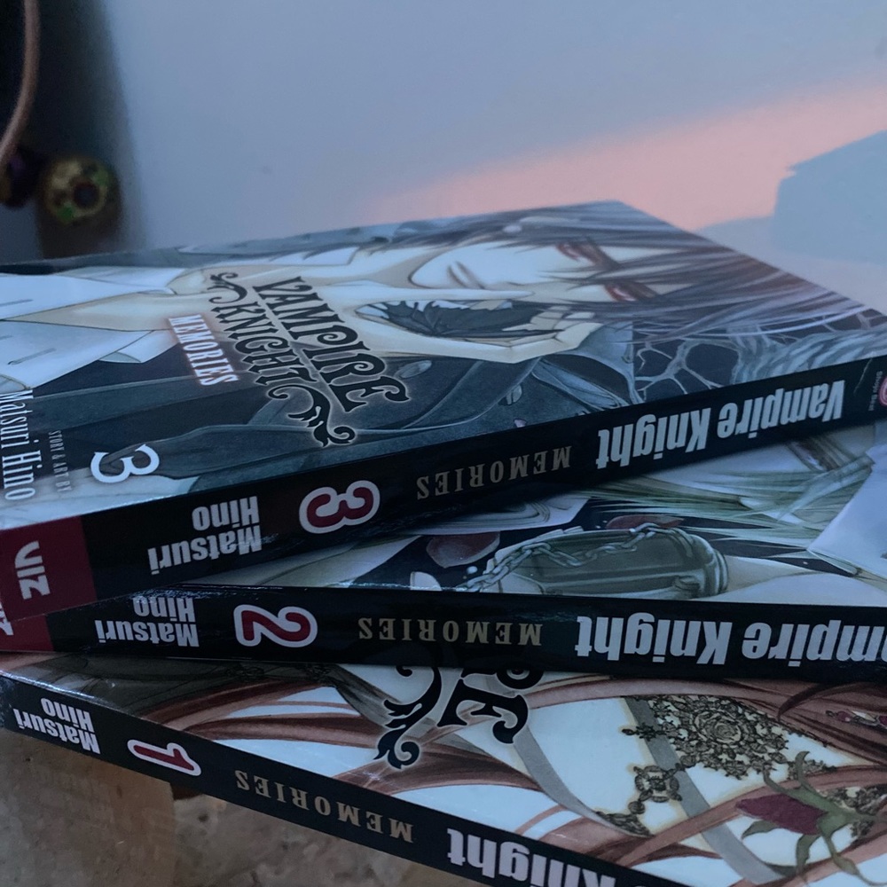 Vampier Knight Memories manga 1, 2 and 3